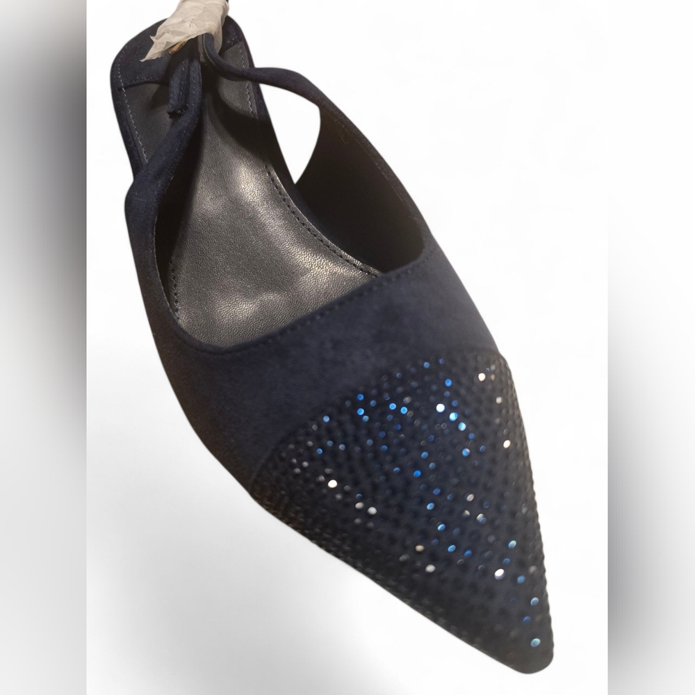 Elegant Navy Women's Heels - Picture 2 of 10